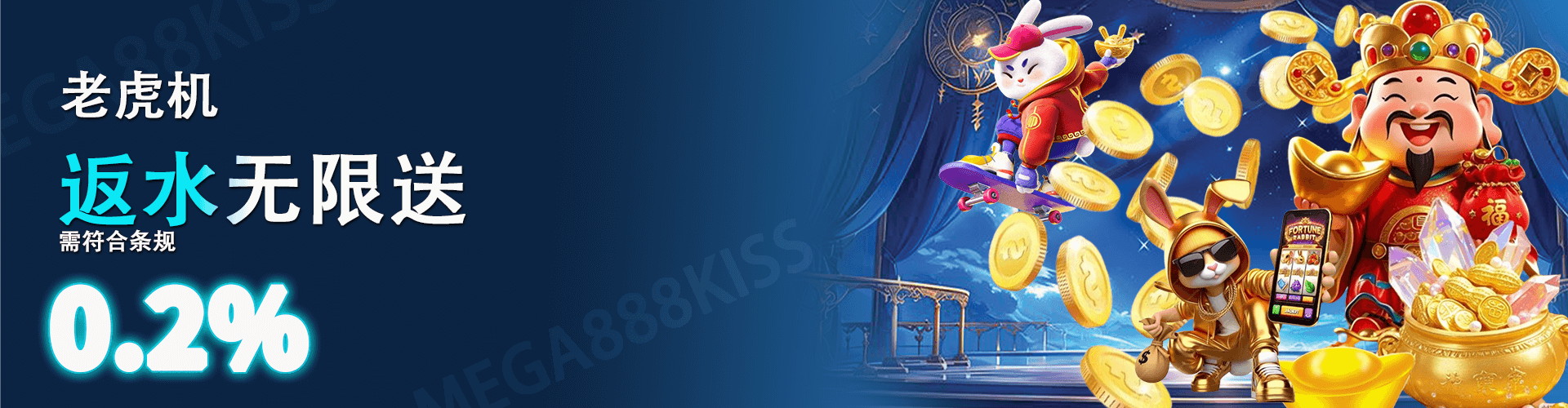 Mega888Kiss  Banner 定位 2