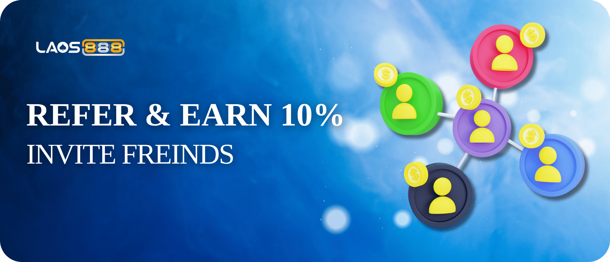 Laos888 Promotion Grow Together: Unlock 10% Referral Bonus Rewards!