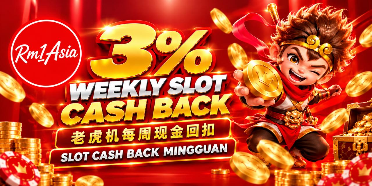 RM1ASIA Promotion Weekly Slot CashBack 3%