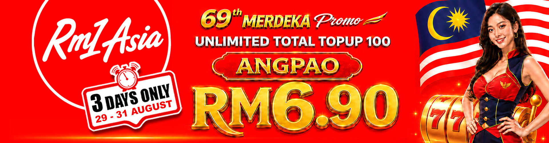 RM1ASIA Promotion 🇲🇾 Promosi Merdeka RM1Asia