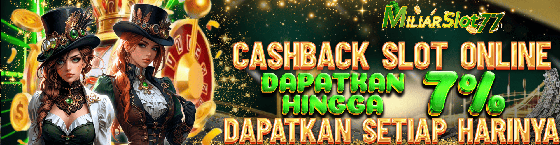 Miliarslot77  Promotion CASHBACK SLOT ONLINE 7% SETIAP HARI