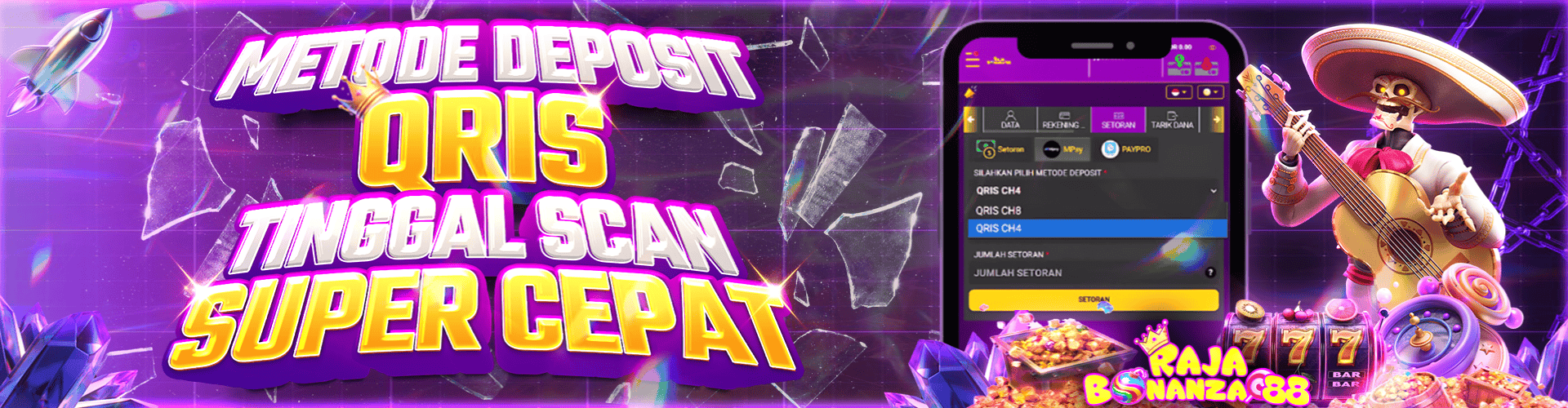 Rajabonanza88 Promotion METODE DEPOSIT QRIS TINGGAL SCAN SUPER CEPAT