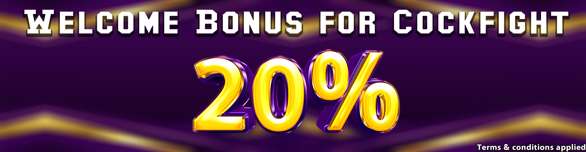 Miura8  Promotion WELCOME BONUS 20% for COCKFIGHT LIVE