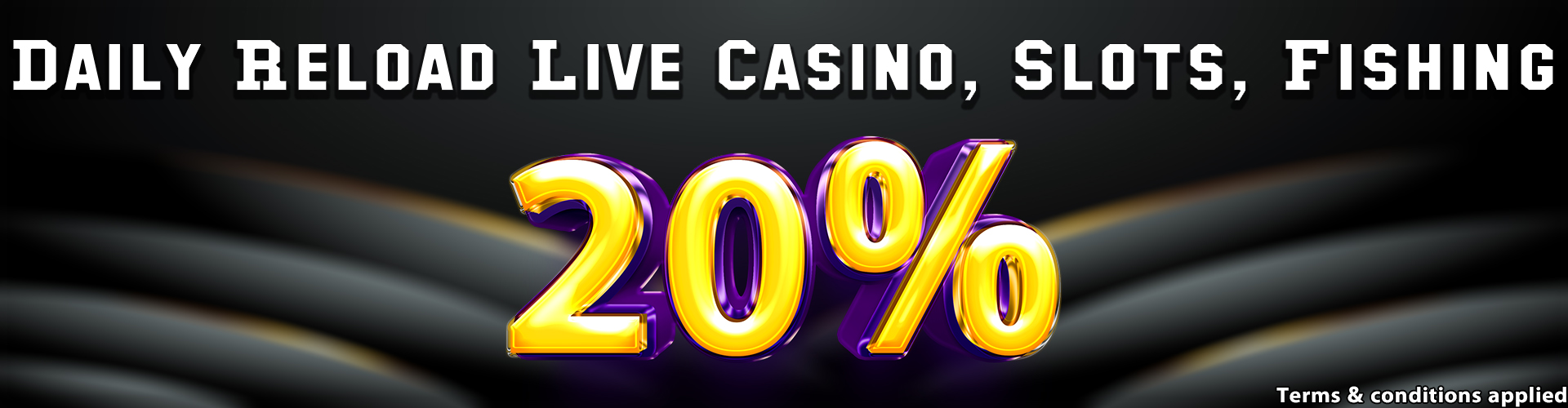 Miura8  Promotion DAILY RELOAD 20% for Live Casino, Slots, Fishing game