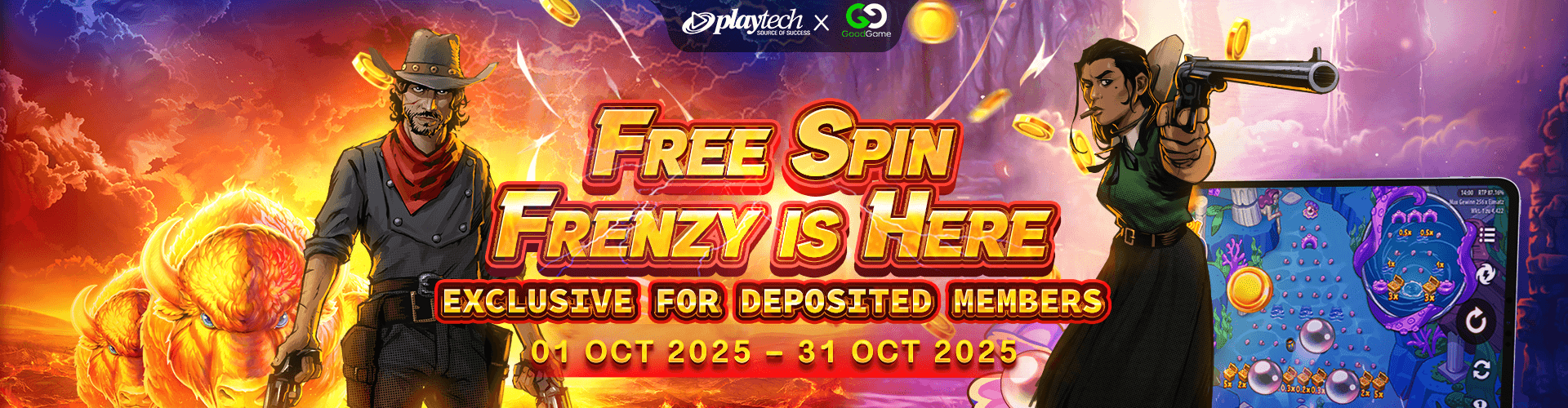 88WanWin Promotion Playtech Free Spin Promotion