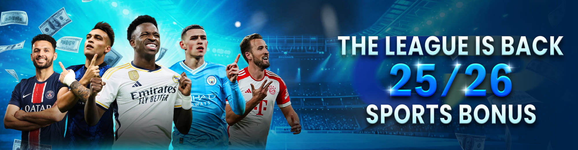 CAMBOPLAY  Promotion The League is Back - Sports Bonus