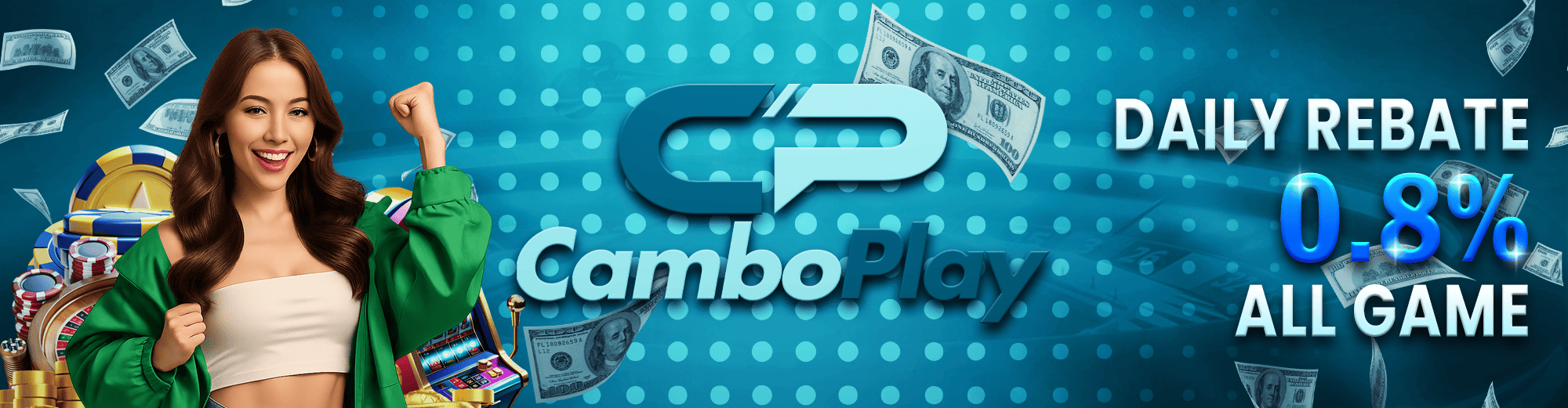 CAMBOPLAY Promotion Bonus Rebate Mingguan UP TO 0.8%