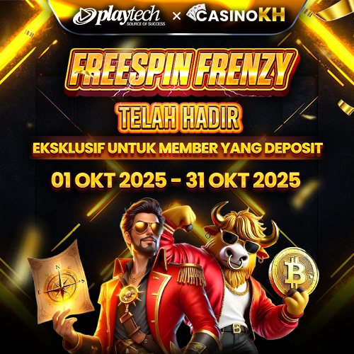 CASINOKH Promotion Eksklusif di CasinoKH! Cukup $50 untuk Dapatkan 70 Free Spin di Playtech!