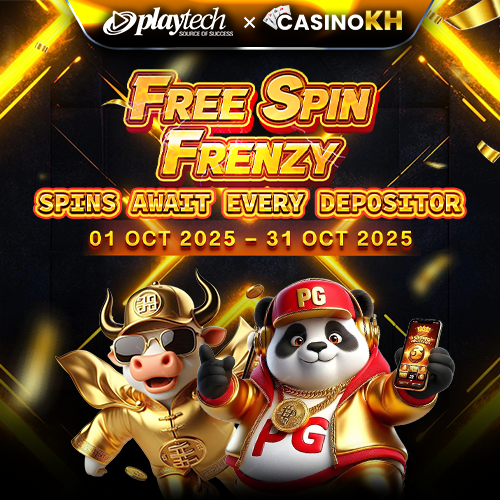 CASINOKH Promotion CasinoKH Exclusive! Just $80 to Get 100 Free Spins on Playtech!
