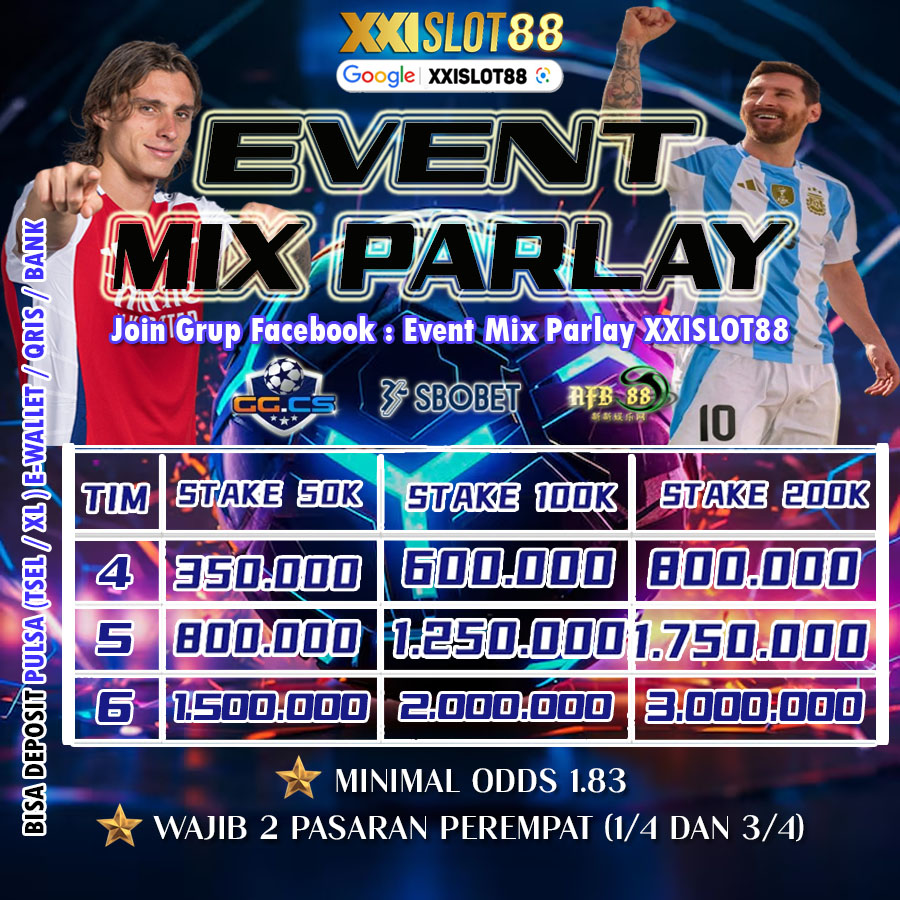 XXISLOT88  Promotion Event Mix Parlay XXISLOT88
