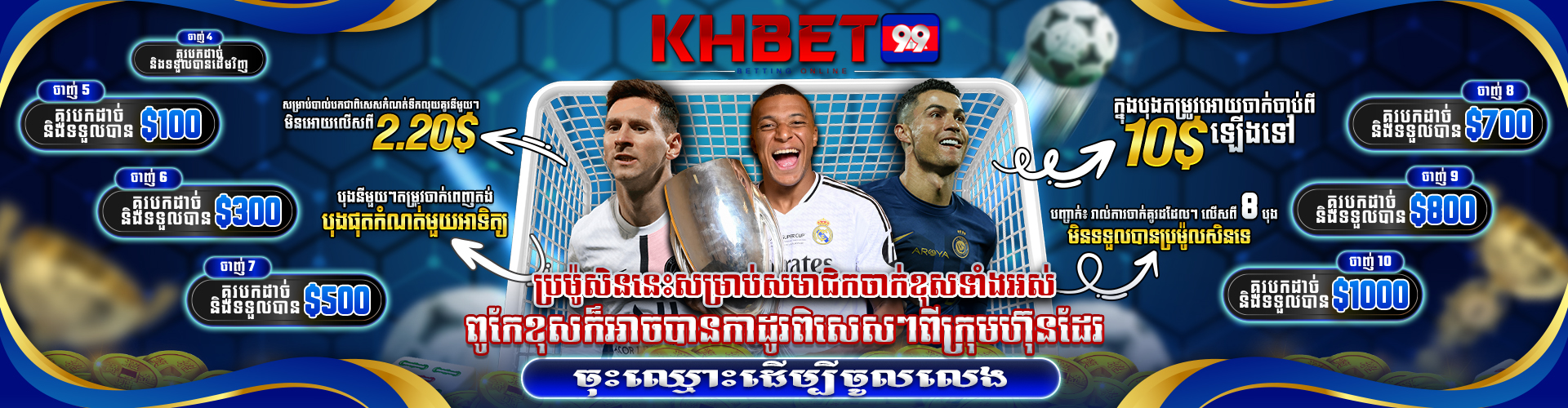 KHBet99 Promotion ប្រម៉ូសិននេះសម្រាប់សមាជិកចាក់ខុសទាំងអស់