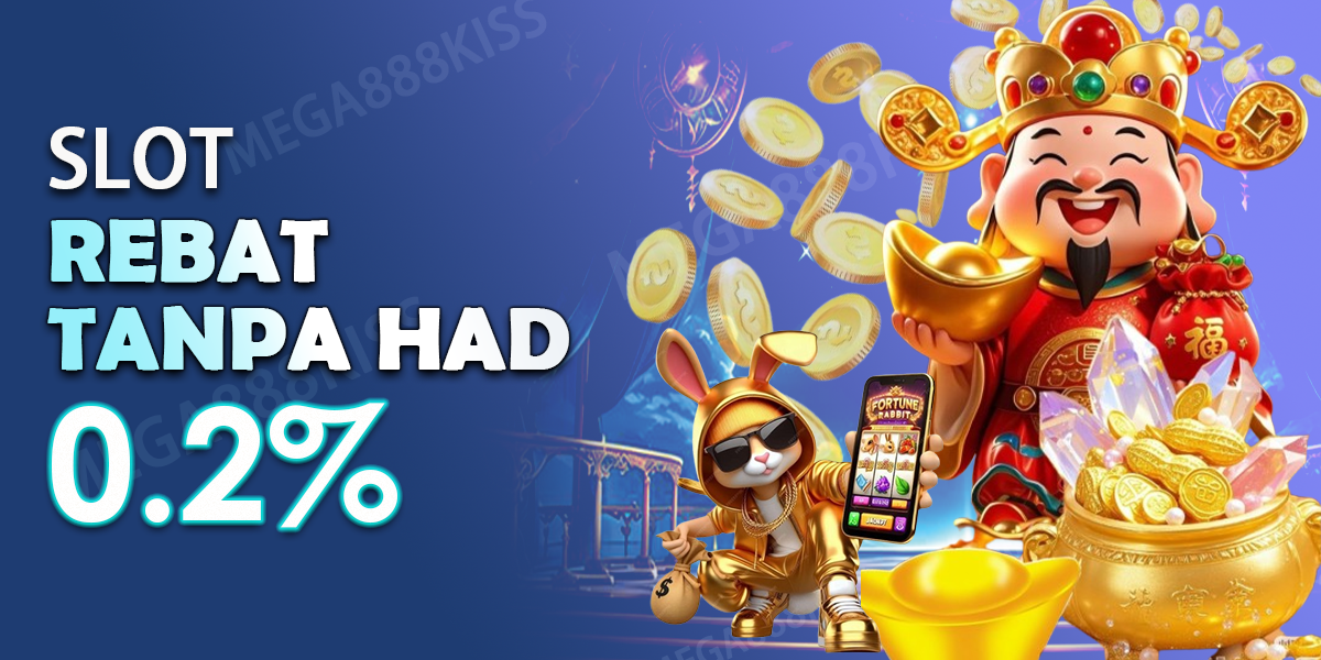 Mega888Kiss  Promotion Bonus Rebat Harian 0.2%