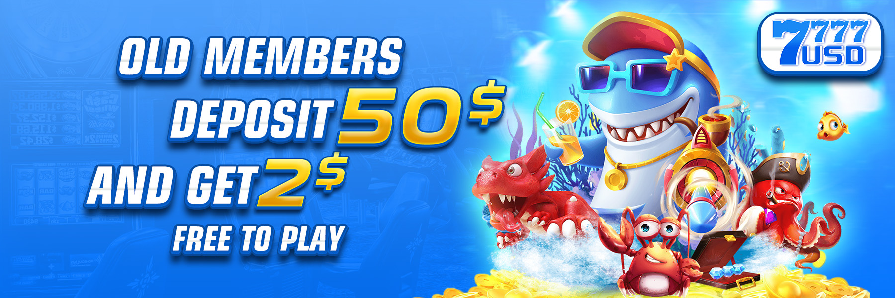 7777USD  Promotion Claim promotion $50 Free $2