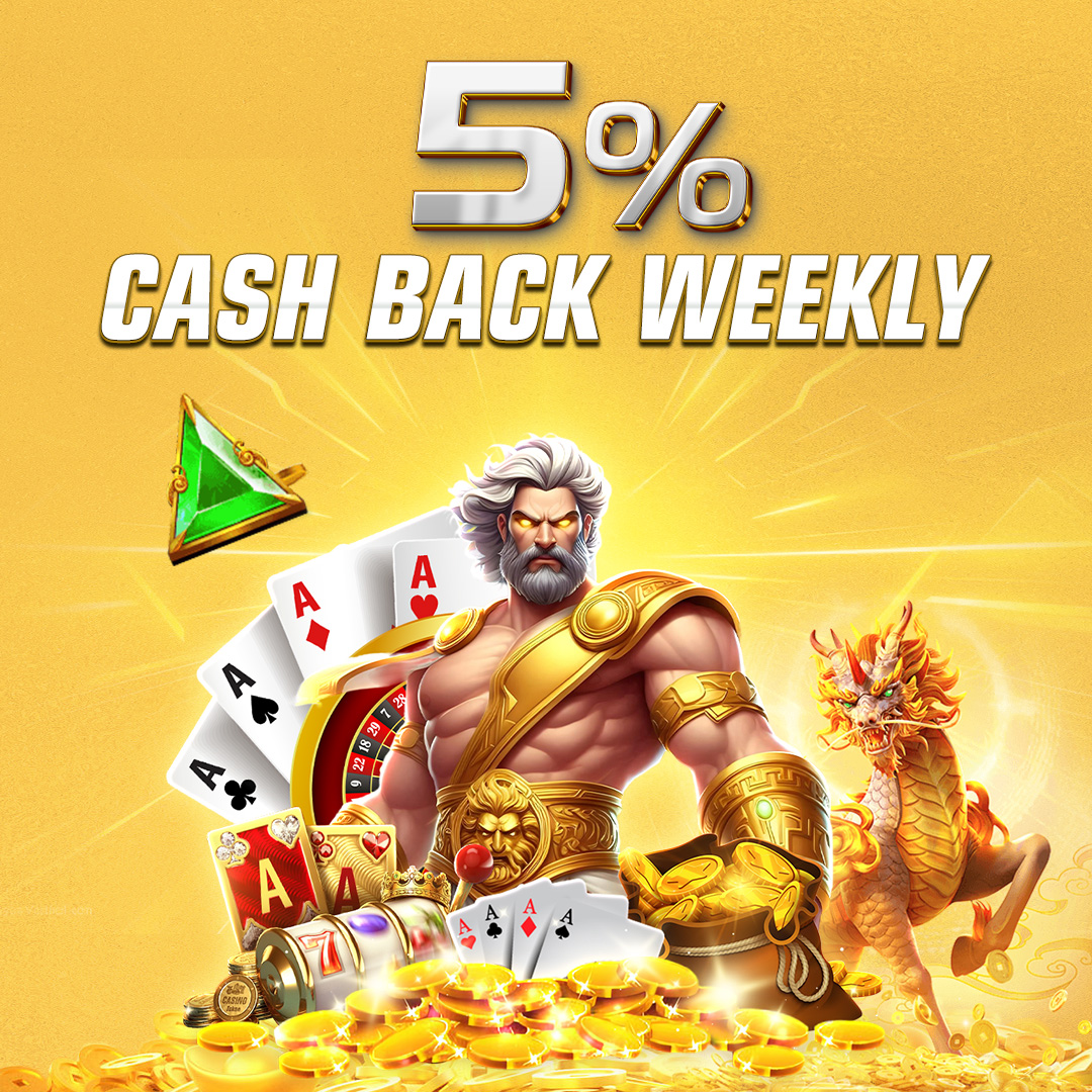 GalaxyRoyal88  Promotion 5% Cash Back weekly