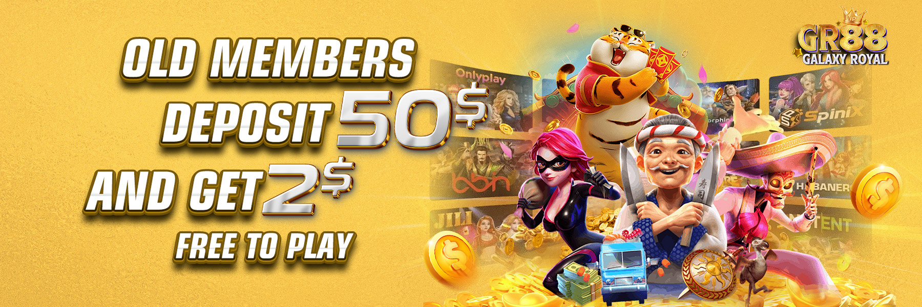 GalaxyRoyal88  Promotion Claim promotion $50 Free $2