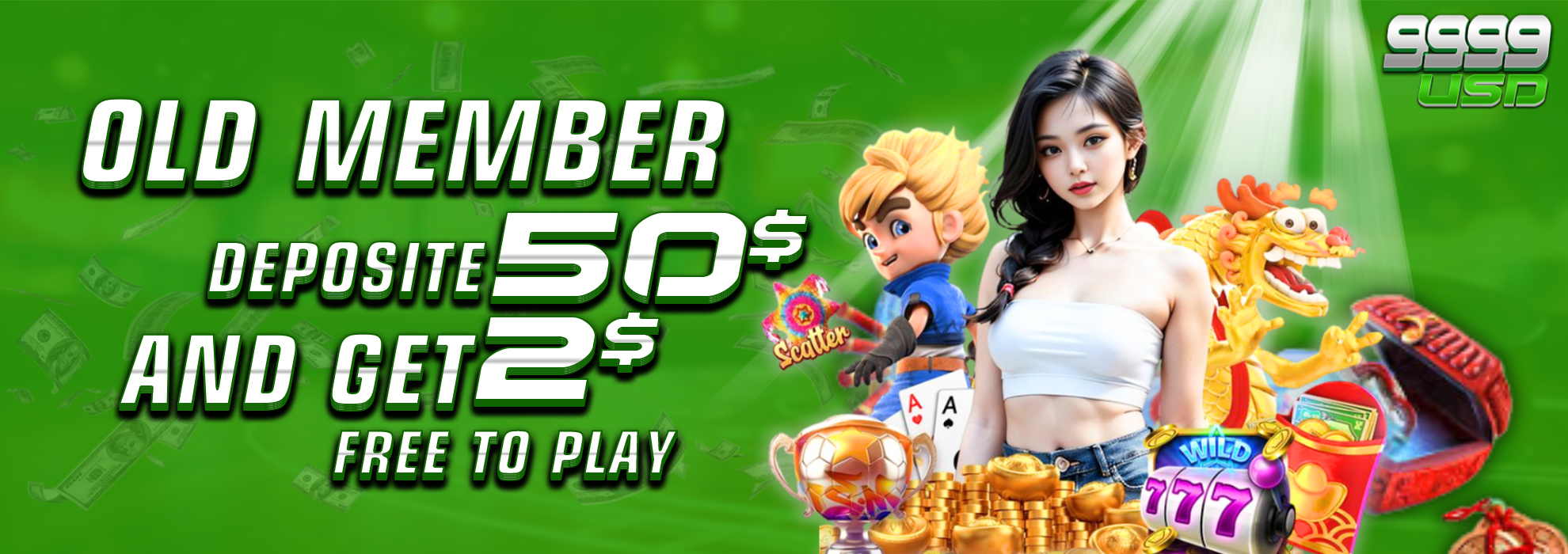 9999USD  Promotion Claim promotion $50 Free $2