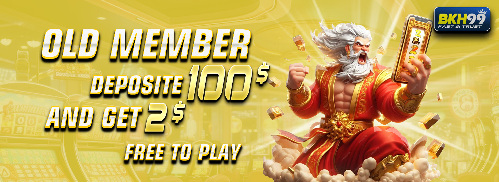 BKH99  Promotion Claim promotion $100 Free $2