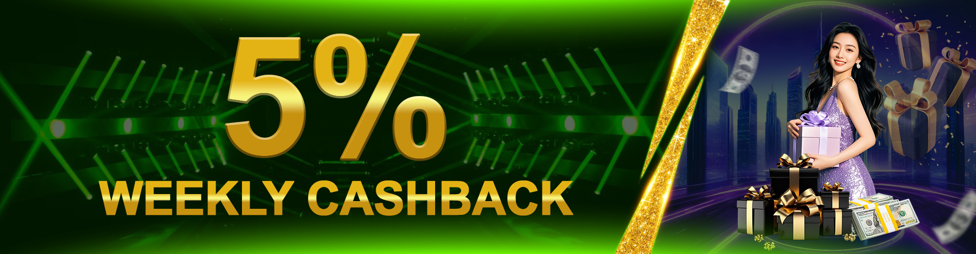 LUY88  Promotion Weekly 5% Cashback