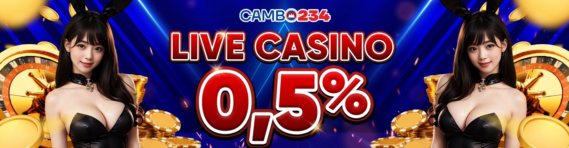 CAMBO234  Promotion REBATE LIVE CASINO 0,5%