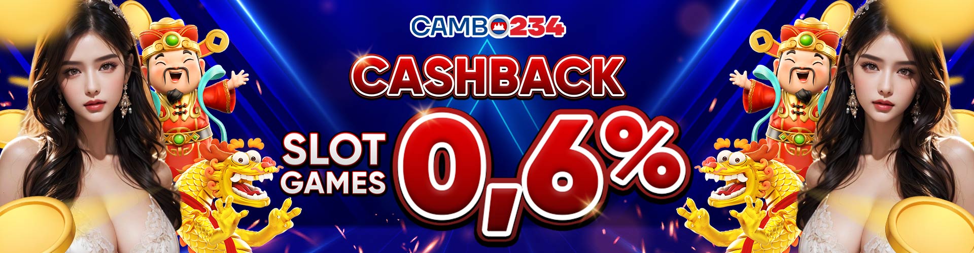 CAMBO234  Promotion CASHBACK SLOT GAME 0,6%