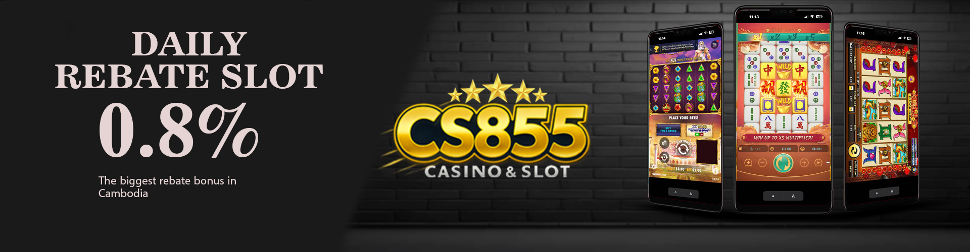 CS855 Promotion DAILY SLOT REBATE PROMOTION