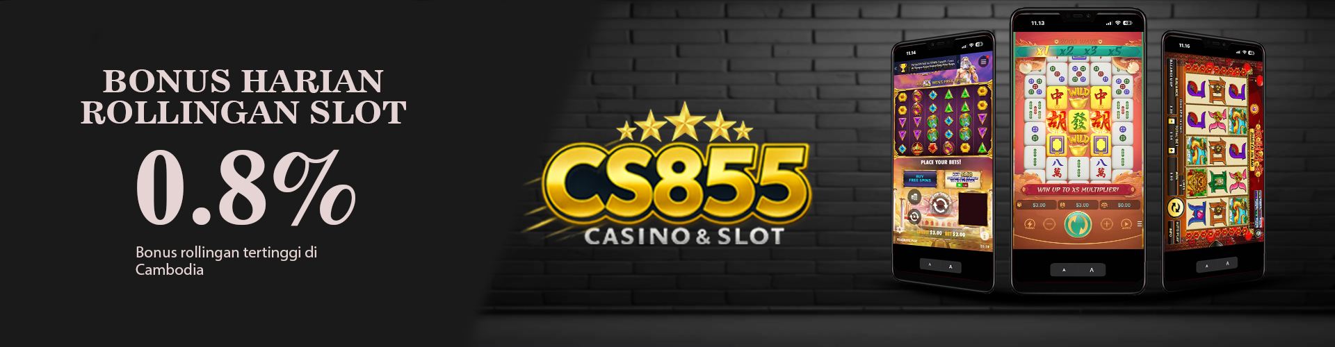 CS855 Promotion BONUS ROLLINGAN SLOT