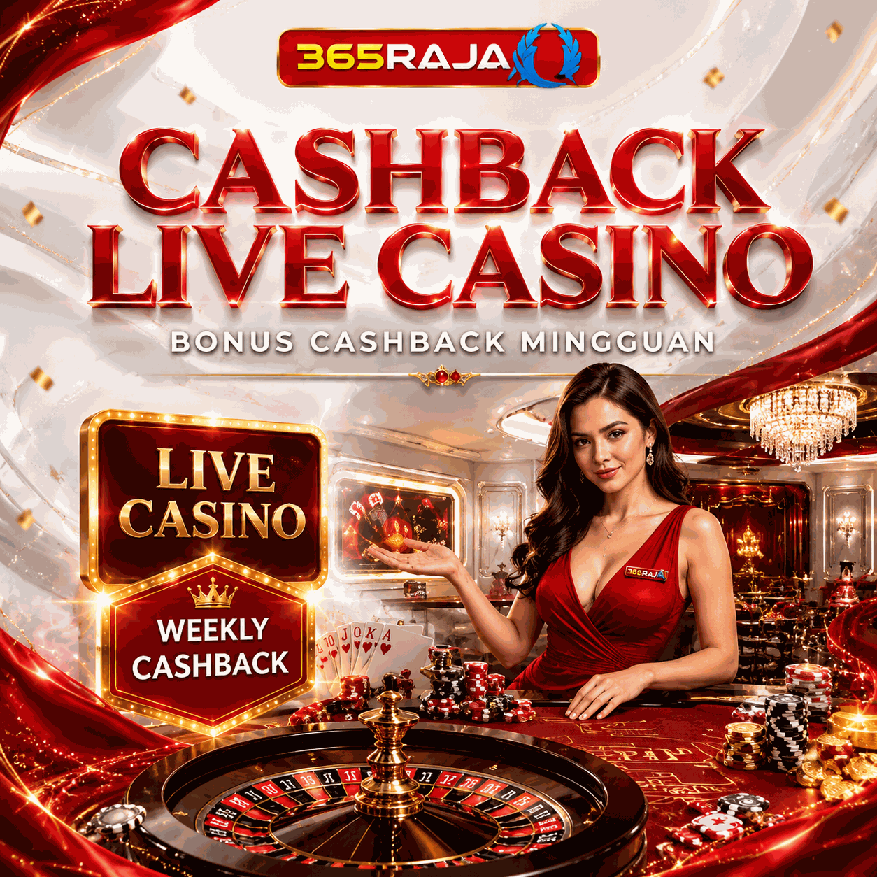 365Raja Promotion BONUS MINGGUAN LIVE CASINO