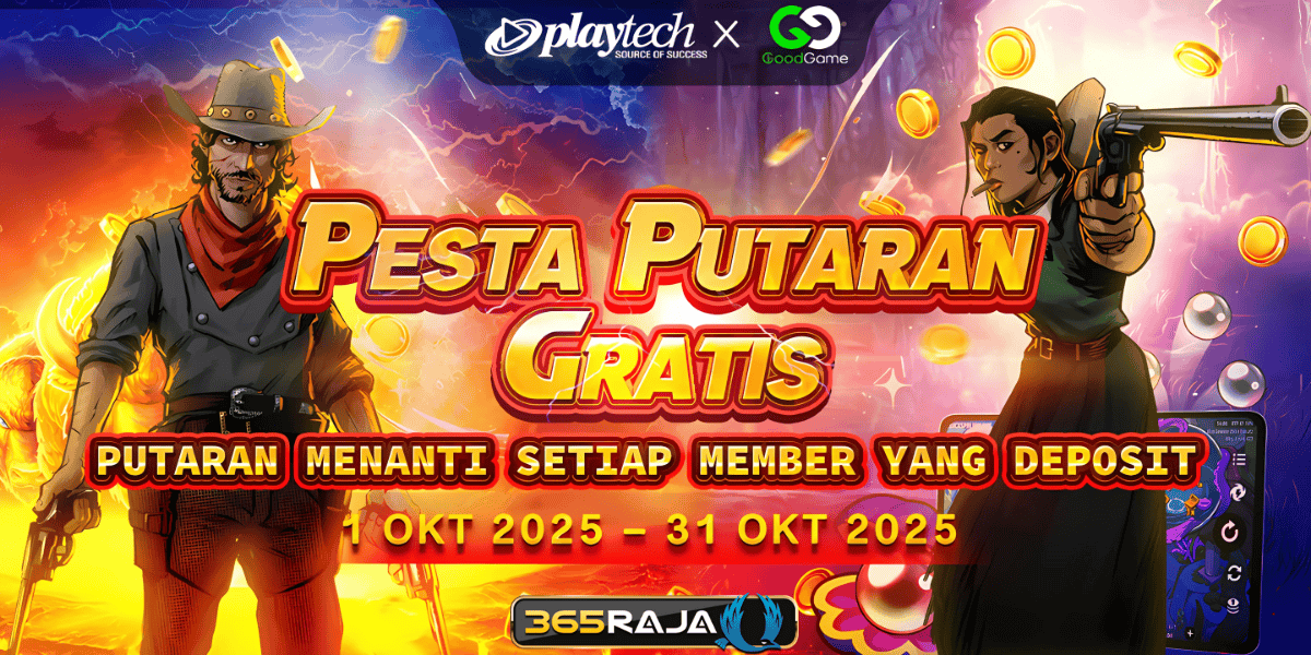 365Raja Promotion DEPOSIT DAN DAPATKAN FREE SPIN GRATIS DI PROVIDER PLAYTECH!