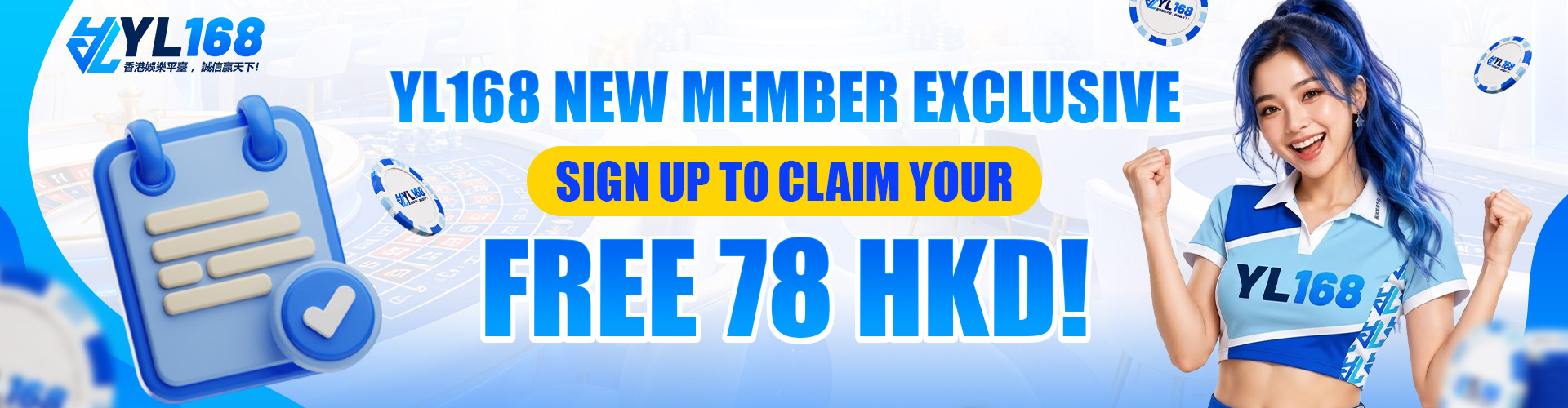 YL168 Promotion New Member Register Bonus