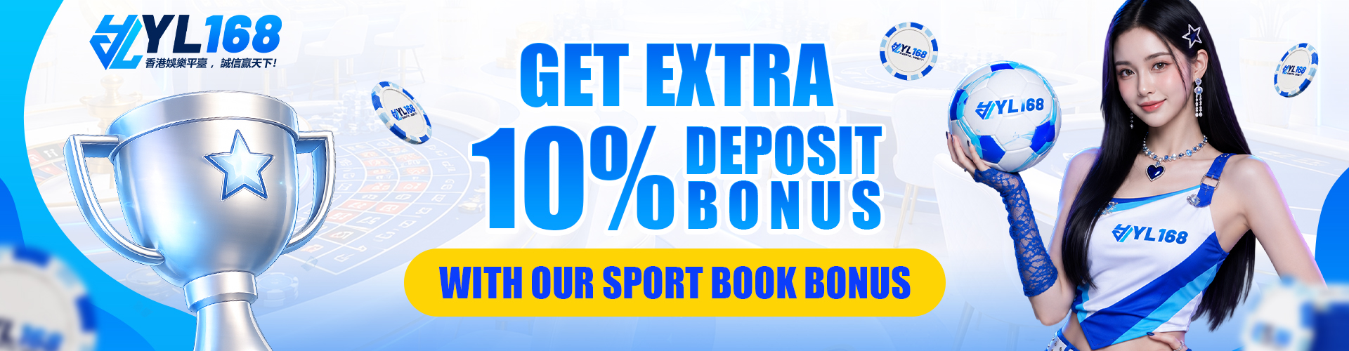 YL168 Promotion SPORTBOOK DEPOSIT EXTRA BONUS 10%