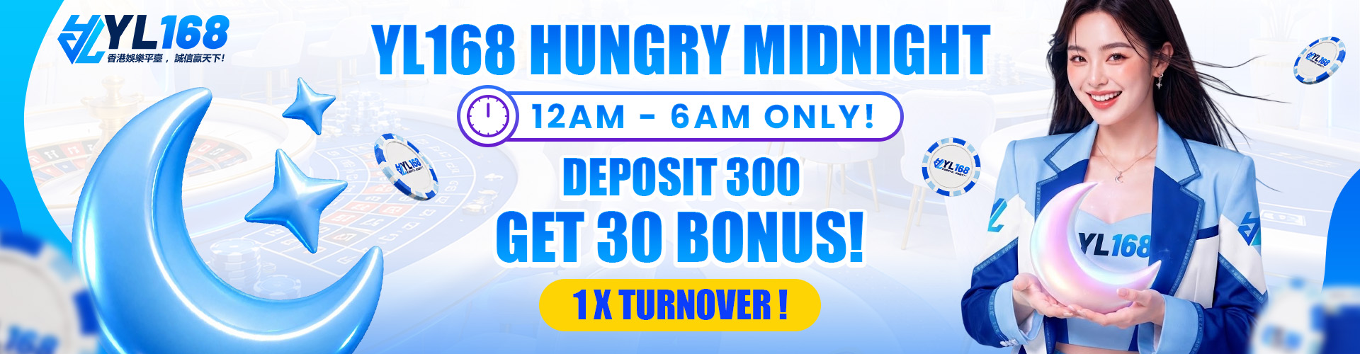 YL168 Promotion HUNGRY MIDNIGHT 12AM - 6AM CNY