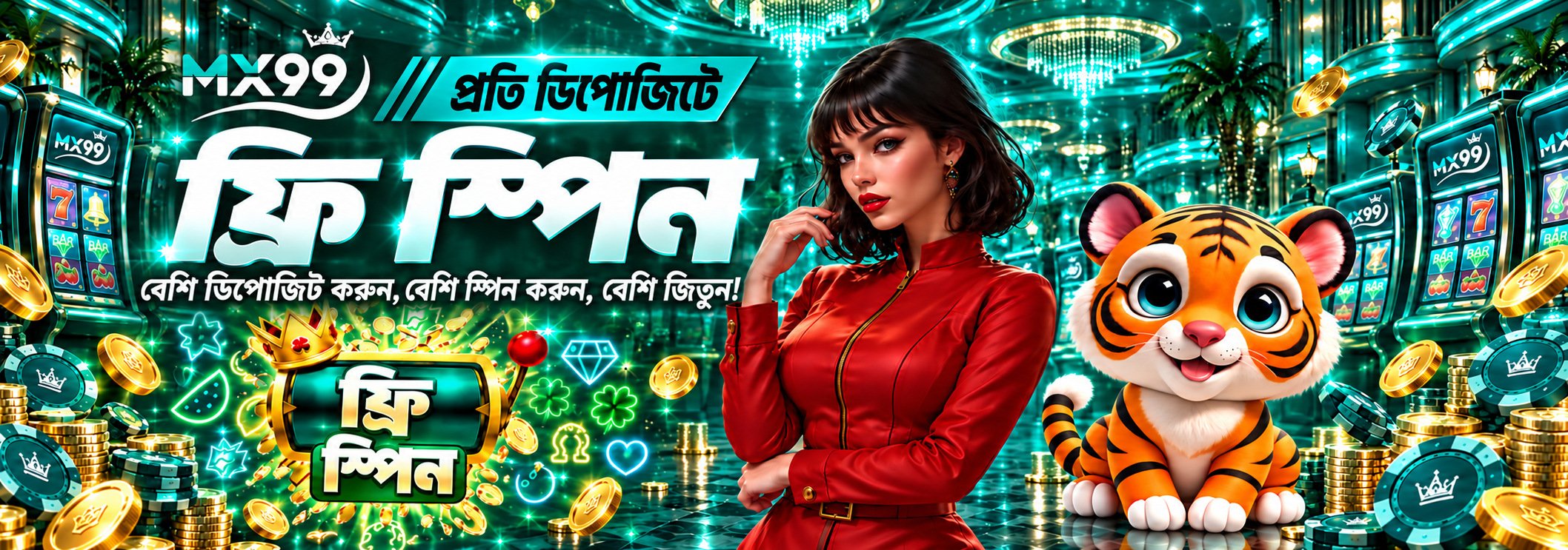 MX99 Promotion প্রতিটি ডিপোজিটে ফ্রি স্পিন