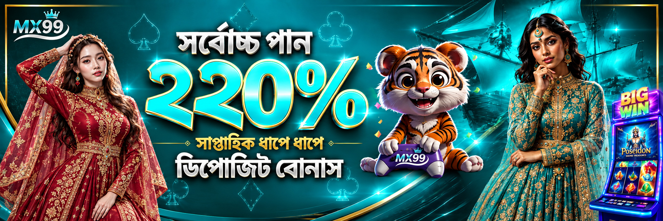 MX99 Promotion সাপ্তাহিক ধাপে ধাপে ডিপোজিট বোনাস – সর্বোচ্চ ২২০%