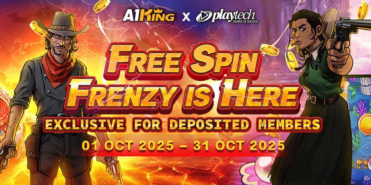 A1King Promotion 10-40 Playtech Frenzy: FreeSpin