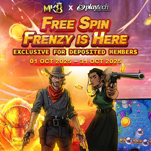 MK8 Promotion 10-40 Playtech Frenzy: Vòng quay miễn phí (VND)