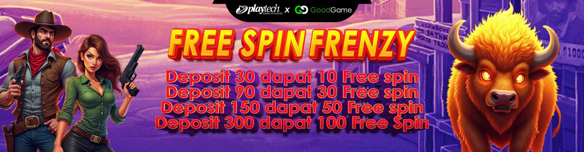 GD9 Promotion Playtech Frenzy Free Spin