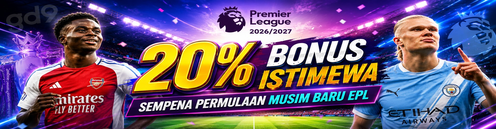 GD9 Promotion Bonus 20% ( BOLA SAHAJA X3 TURNOVER )